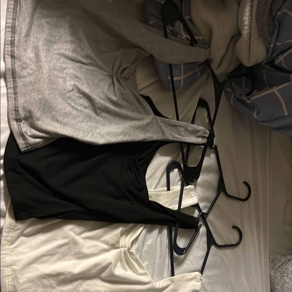 Women's Gray and Black Sleepwear Set